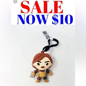 NEW Gi-Joe Cartoon Lady Jaye Figural 3D Bag Clip Collector Toy Figure